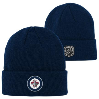 Winnipeg Jets детска зимна шапка Cuffed Knit navy