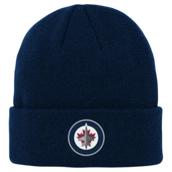 Winnipeg Jets детска зимна шапка Cuffed Knit navy