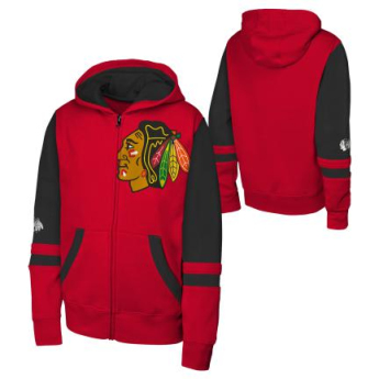Chicago Blackhawks детски суитшърт с качулка Face Off Fz Flc Hd