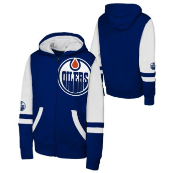 Edmonton Oilers детски суитшърт с качулка Face Off Fz Flc Hd