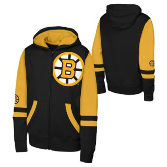 Boston Bruins детски суитшърт с качулка Face Off Fz Flc Hd
