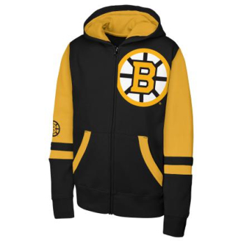 Boston Bruins детски суитшърт с качулка Face Off Fz Flc Hd