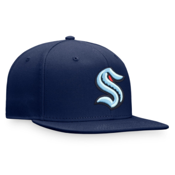 Seattle Kraken шапка с козирка flat Primary Logo Snapback NHL navy