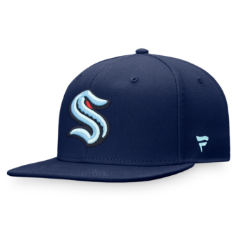 Seattle Kraken шапка с козирка flat Primary Logo Snapback NHL navy