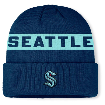 Seattle Kraken зимна шапка Authentic Pro A/Cap Cuffed inscription