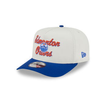 Edmonton Oilers баскетболна шапка с козирка New Era 950AF Chainstitch white