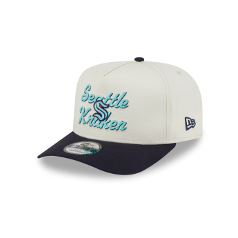 Seattle Kraken баскетболна шапка с козирка New Era 950AF Chainstitch white