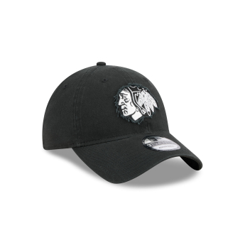 Chicago Blackhawks баскетболна шапка с козирка New Era 920 Stamp balck