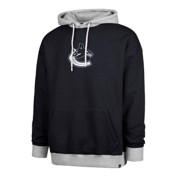 Vancouver Canucks мъжки суитшърт с качулка 47 Patch Drop Shoulder Hood black