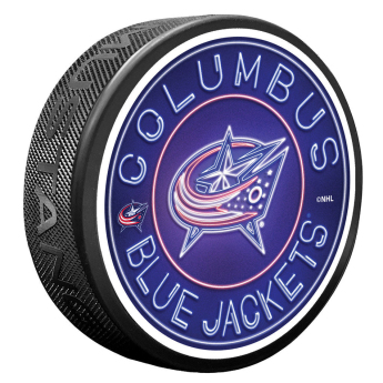 Columbus Blue Jackets шайба Neon