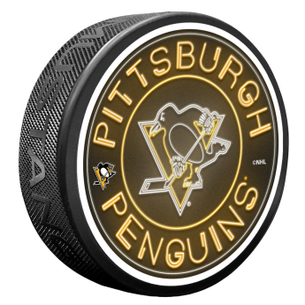 Pittsburgh Penguins шайба Neon