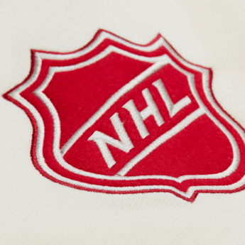 Detroit Red Wings мъжки суитшърт с качулка Courtside Fleece Button Front Vintage Logo
