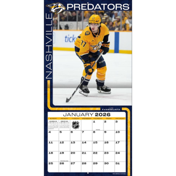 Nashville Predators календар 2026 Wall