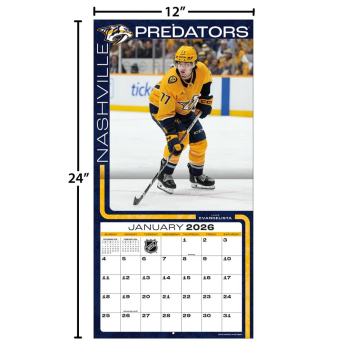 Nashville Predators календар 2026 Wall
