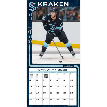 Seattle Kraken календар 2026 Wall