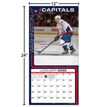 Washington Capitals календар #8 Alexander Ovechkin 2026 Wall