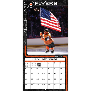 NHL продукти календар Mascots 2026 Wall