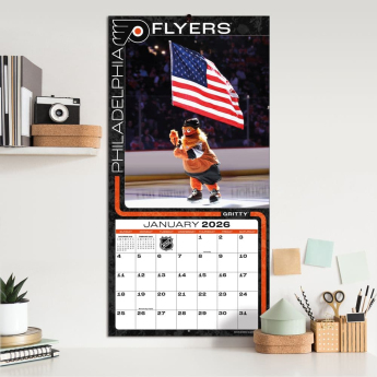 NHL продукти календар Mascots 2026 Wall