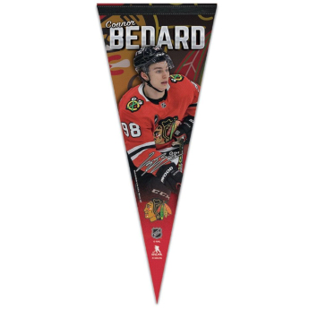 Chicago Blackhawks знаме Connor Bedard Premium Pennant