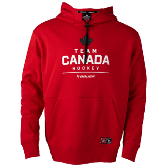 Отбори по хокей мъжки суитшърт с качулка CANADA Bauer Olympic red