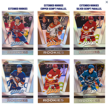 NHL кутии хокей карти NHL 2025-26 Upper Deck MVP Silver Collection Hockey Hobby Box