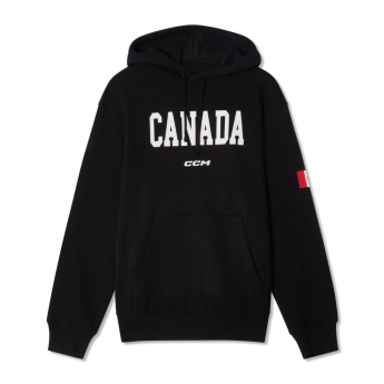 Отбори по хокей мъжки суитшърт с качулка Canada Flag black