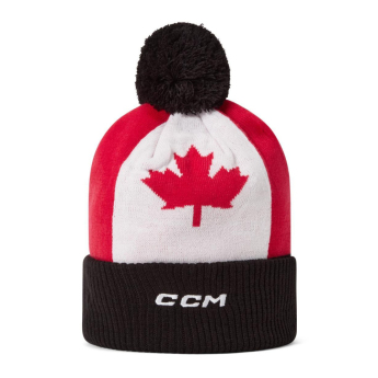 Отбори по хокей зимна шапка Canada Pom Flag