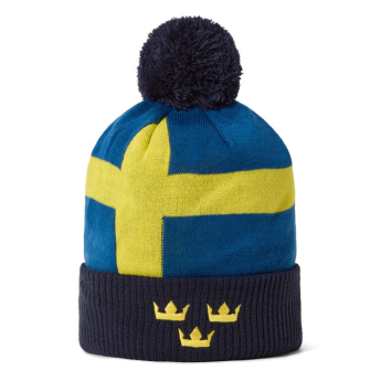 Отбори по хокей зимна шапка Sweden Pom Flag