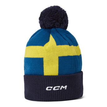 Отбори по хокей зимна шапка Sweden Pom Flag