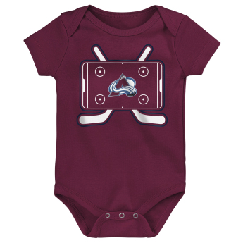 Colorado Avalanche детско боди Littlest Player 3Pk Creeper Se