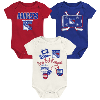 New York Rangers детско боди Littlest Player 3Pk Creeper Se