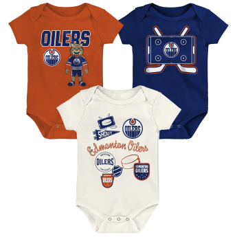 Edmonton Oilers детско боди Littlest Player 3Pk Creeper Se