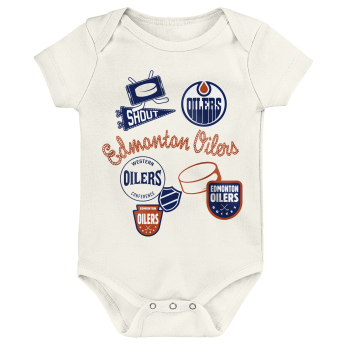 Edmonton Oilers детско боди Littlest Player 3Pk Creeper Se