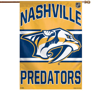 Nashville Predators знаме Wordmark Single-Sided Vertical