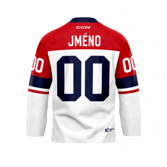 Отбори по хокей хокейна фланелка Czech republic Olymp 2026 white