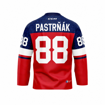 Отбори по хокей хокейна фланелка Czech republic Olymp 2026 David Pastrňák red