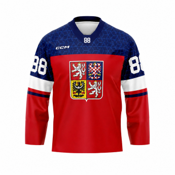 Отбори по хокей хокейна фланелка Czech republic Olymp 2026 David Pastrňák red