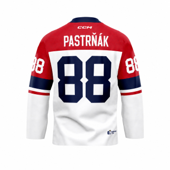Отбори по хокей хокейна фланелка Czech republic Olymp 2026 David Pastrňák white