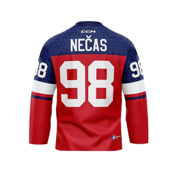 Отбори по хокей хокейна фланелка Czech republic Olymp 2026 Martin Nečas red