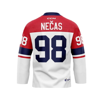 Отбори по хокей хокейна фланелка Czech republic Olymp 2026 Martin Nečas white