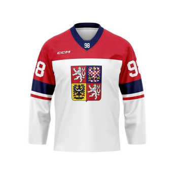 Отбори по хокей хокейна фланелка Czech republic Olymp 2026 Martin Nečas white