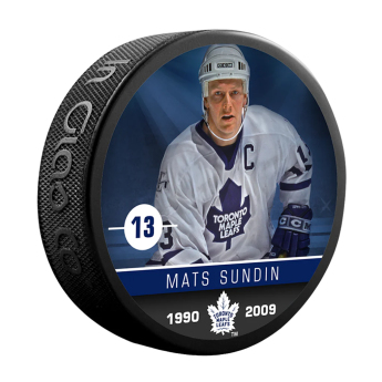 Toronto Maple Leafs шайба Mats Sundin #13 Souvenir Collector