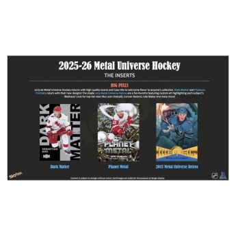 NHL кутии хокей карти NHL 2025-26 Upper Deck Skybox Metal Universe Blaster Box