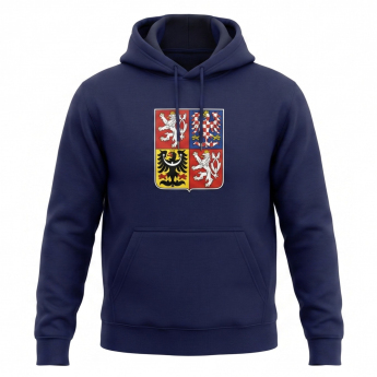 Отбори по хокей детски суитшърт с качулка Czech republic Emblem Navy