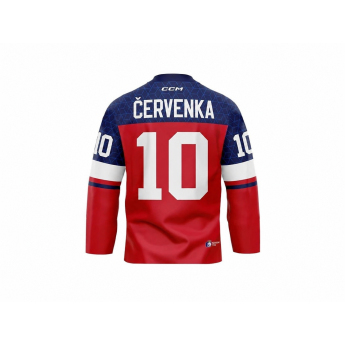 Отбори по хокей хокейна фланелка Roman Červenka #10 CCM Fandres replica 2026 red