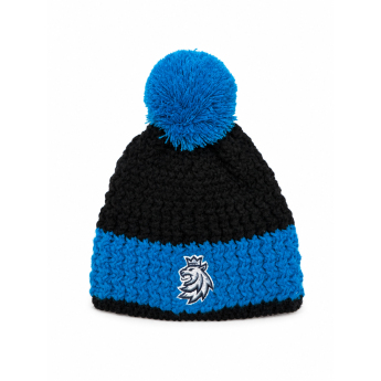 Отбори по хокей детска зимна шапка Czech Lion Hockey Logo - Blue