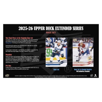 NHL кутии хокей карти NHL 2025-26 Upper Deck Extended Series Hobby box