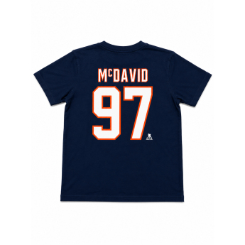 Edmonton Oilers мъжка тениска NHL Iconic Name & Number Graphic