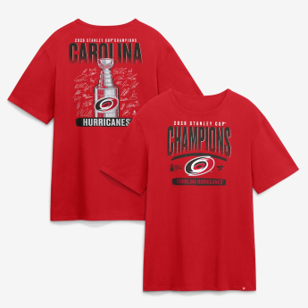 Carolina Hurricanes мъжка тениска NHL 2026 Stanley Cup Champions Signature Roster