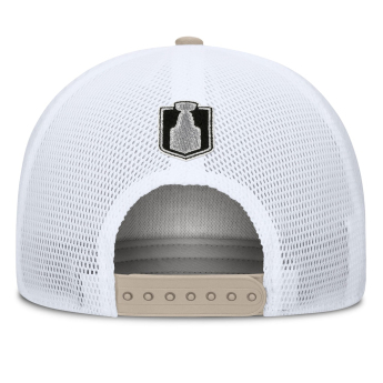 Carolina Hurricanes баскетболна шапка с козирка NHL 2026 Stanley Cup Champions A-Frame Trucker Adjustable